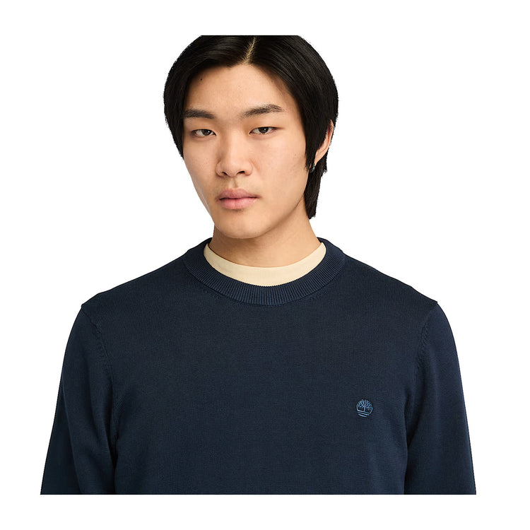 Maglione Uomo Williams River Blu scuro modello ravvicinato