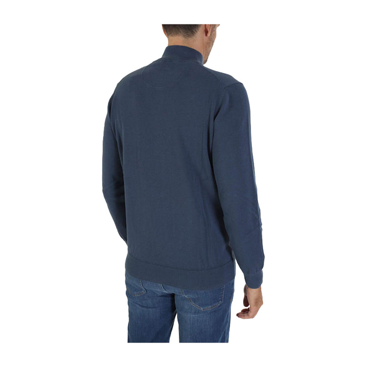 Pull zippé homme Williams River Bleu foncé