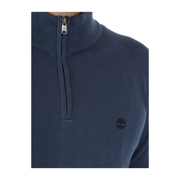 Pull zippé homme Williams River Bleu foncé