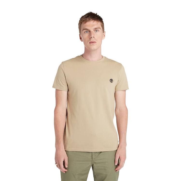 T-shirt Uomo Dunstan River Beige modello frontale