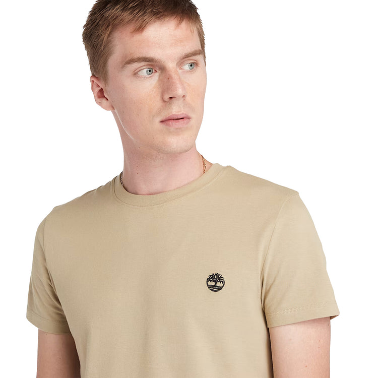 T-shirt Uomo Dunstan River Beige modello frontale ravvicinato