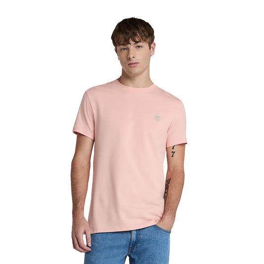 T-shirt Dunstan River da Uomo in rosa modello frontale