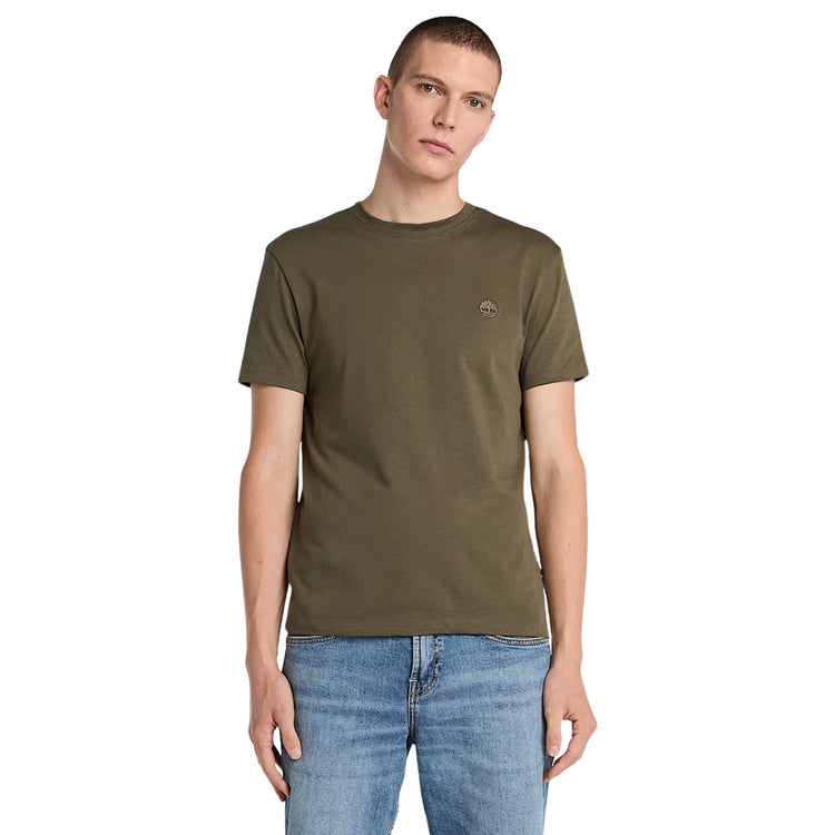 T-shirt Dunstan River da Uomo in verde scuro