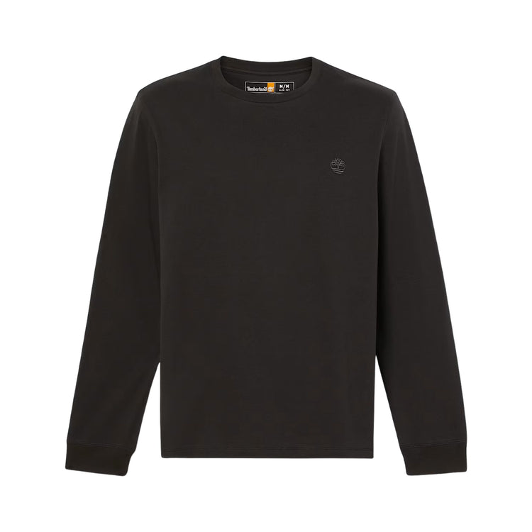 T-shirt a Maniche Lunghe Dunstan River da Uomo in colore nero