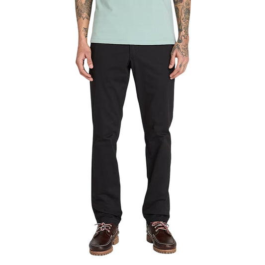 Pantalone Uomo in Twill Claremont Nero modello frontale