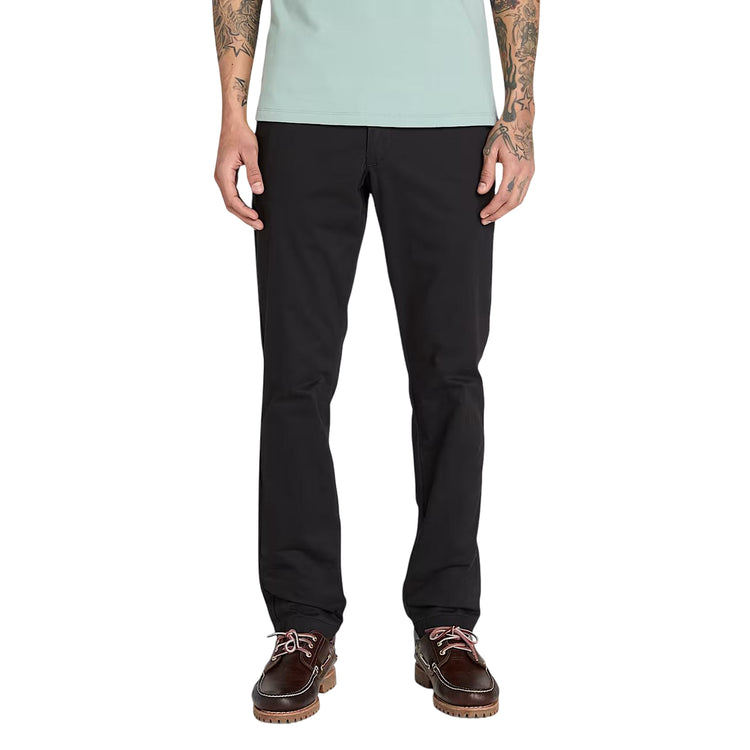 Pantalone Uomo in Twill Claremont Nero modello frontale