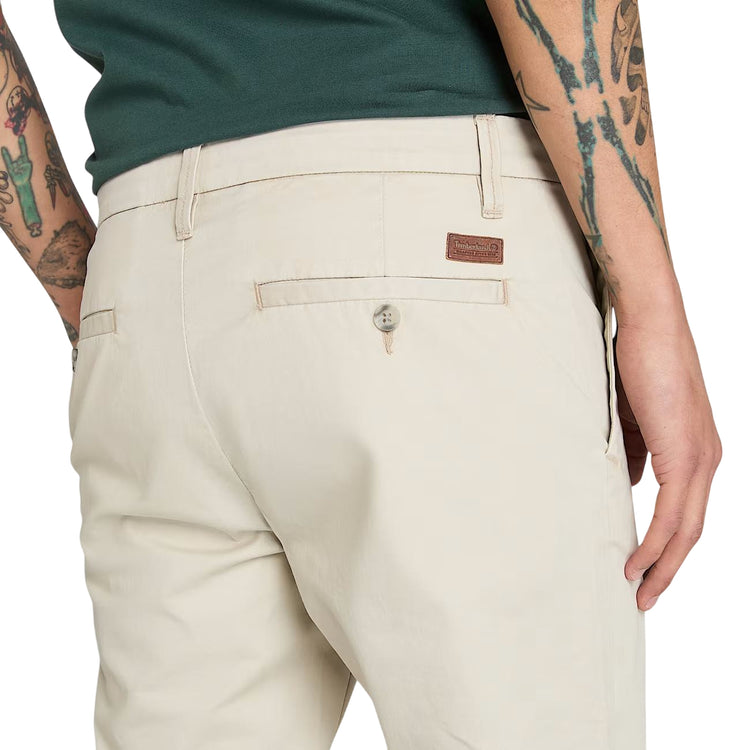 Pantaloni Uomo in Twill Claremont, modello chino Grigio