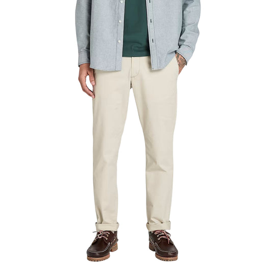 Pantaloni Uomo in Twill Claremont, modello chino Grigio