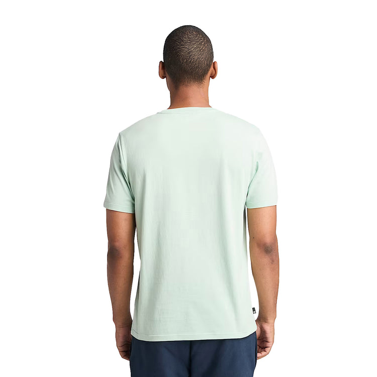 T-shirt Uomo con Logo Albero Kennebec River Verde chiaro modello retro