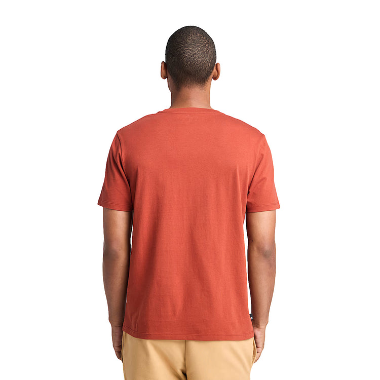 T-shirt Uomo con Logo Albero Kennebec River Rosso modello retro