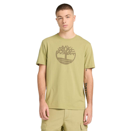 T-shirt KENNEBEC RIVER con Logo Stampato in giallo