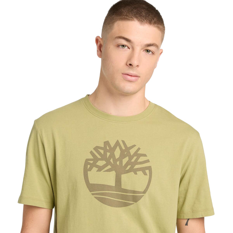 T-shirt KENNEBEC RIVER con Logo Stampato in giallo