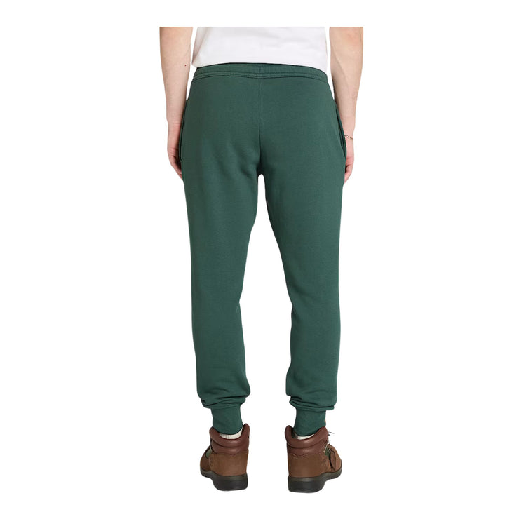 Pantalone Uomo Exter River Verde, con orlo a coste e logo ricamato