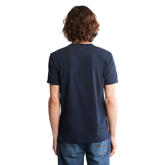 T-shirt Uomo con taschino Dunstan River Blu