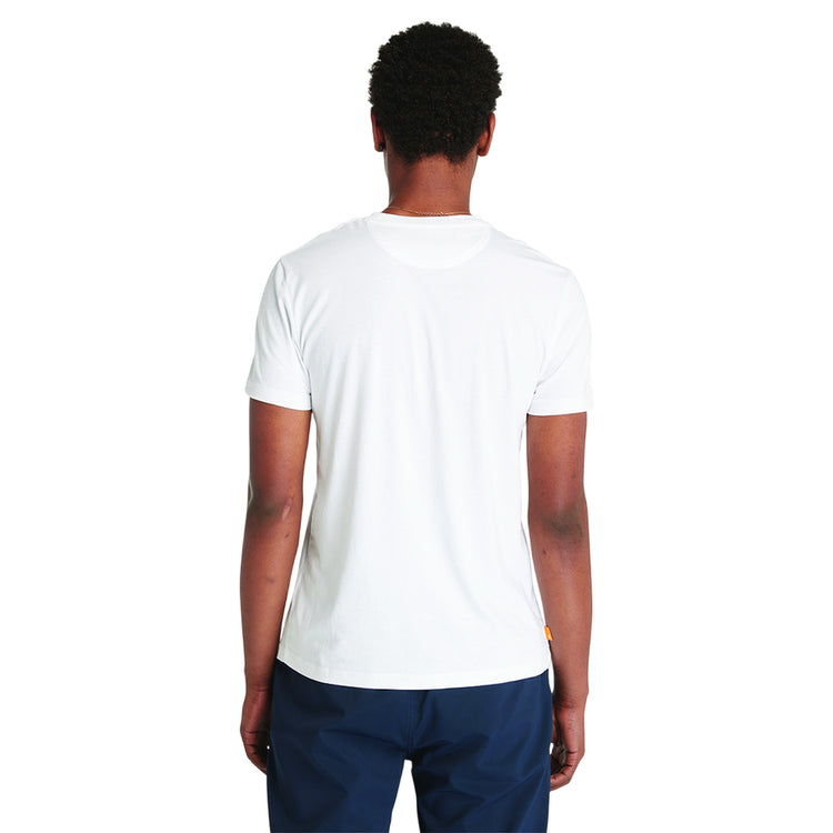 T-shirt Uomo con taschino Dunstan River Bianco