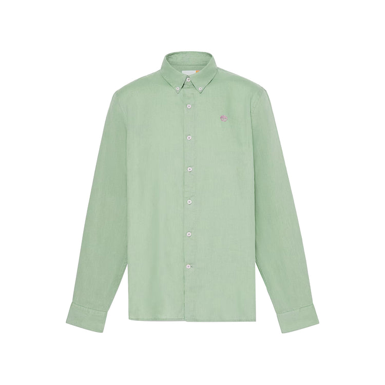 Camicia Uomo in Lino Mill Brook Verde
