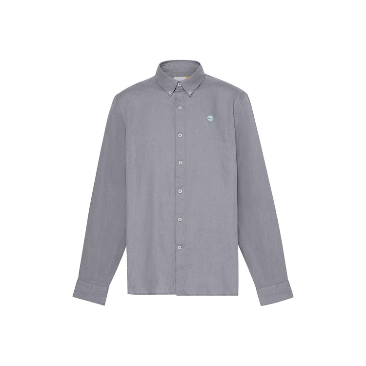 Camicia Uomo in Lino Mill Brook Grigio