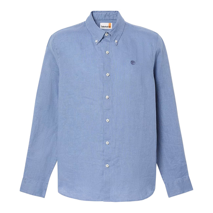 Camicia Uomo in lino Mill Brook Blu
