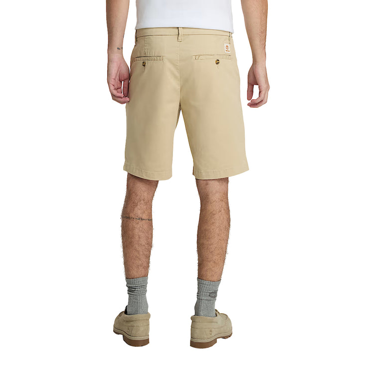 Shorts Chino Uomo in Twill Claremont Beige modello retro