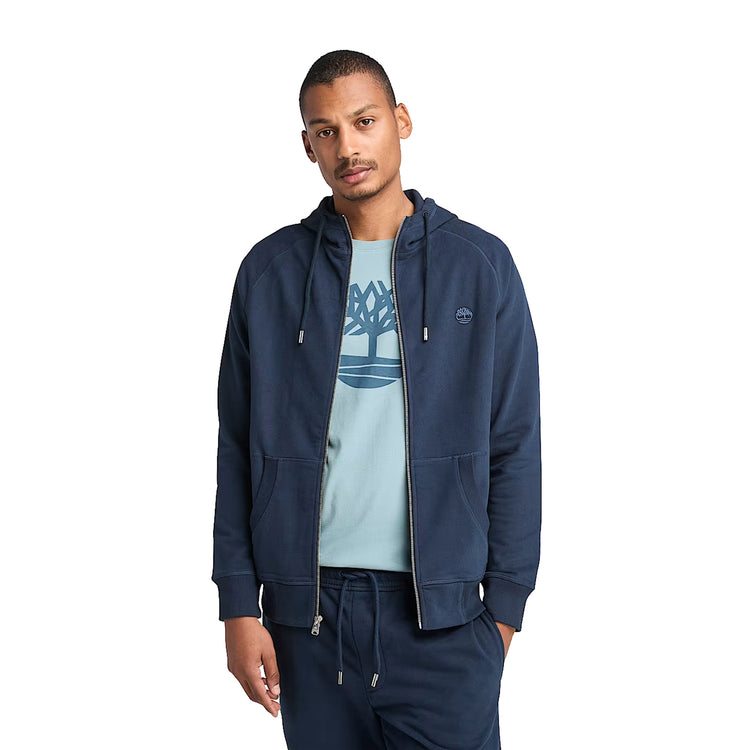 Felpa Loopback Exeter River da Uomo Blu