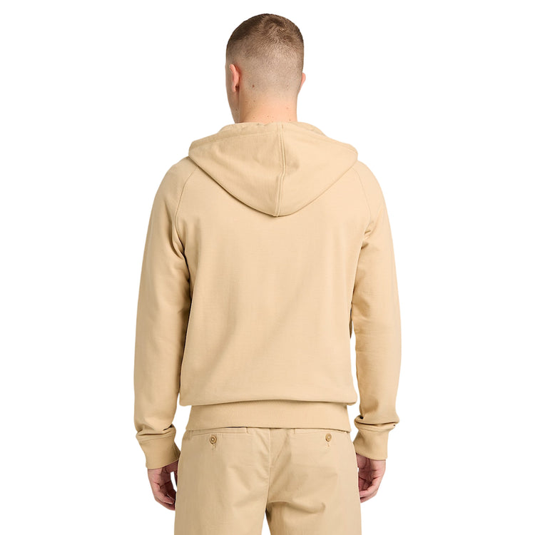 Felpa Exeter River da Uomo Beige con Zip
