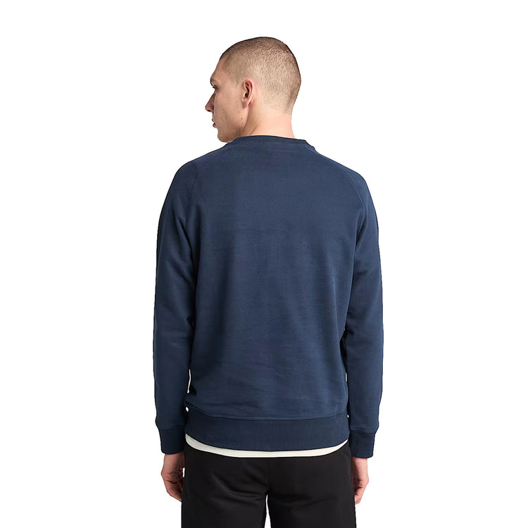 Felpa Girocollo Loopback Exeter River Blu