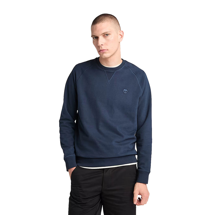 Felpa Girocollo Loopback Exeter River Blu