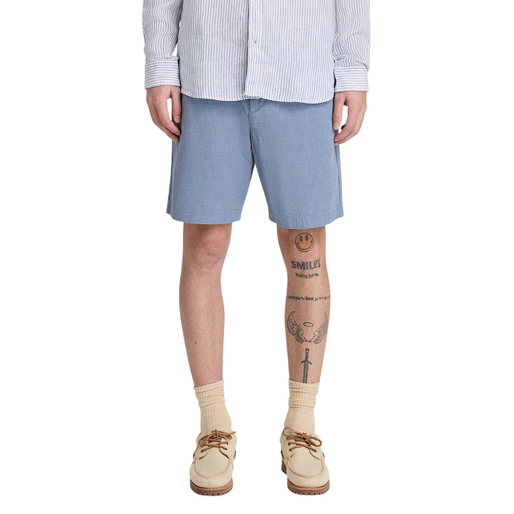Shorts Uomo in cotone Claremont Blu modello frontale
