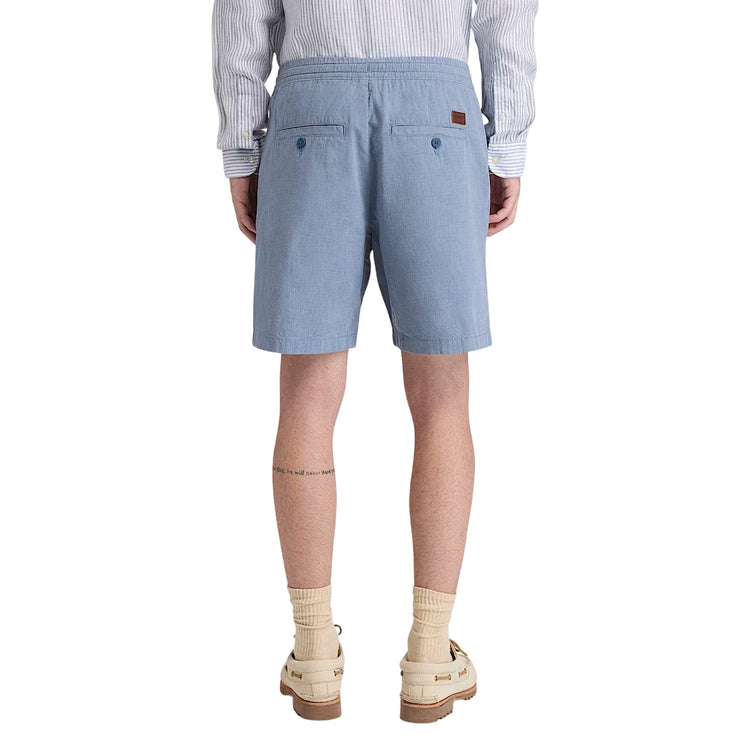 Shorts Uomo in cotone Claremont Blu modello retro