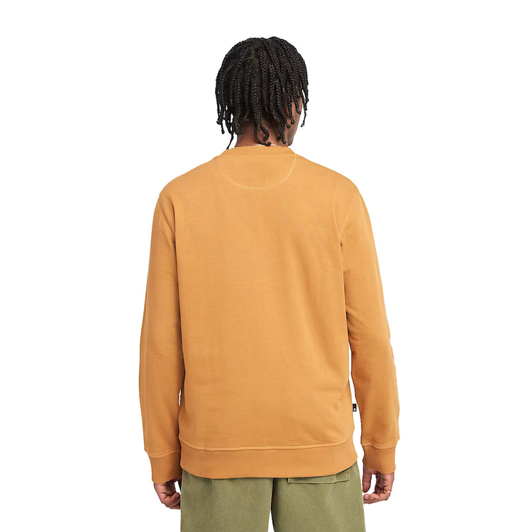 Felpa Girocollo con Logo Established 1973 Giallo