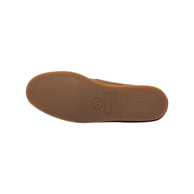 Scarpa da Barca Classic Uomo in pelle pieno fiore marrone suola