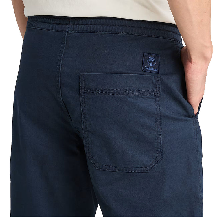 Shorts Uomo in Twill Navy modello retro ravvicinato