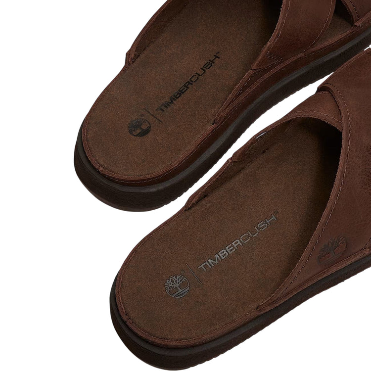 Sandalo Uomo Casco Cove in pelle marrone scuro