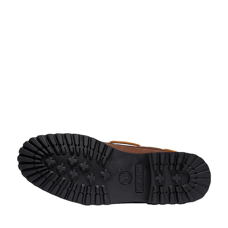 Scarpa da barca Uomo Authentic 3-Eye Lug Handsewn marrone suola
