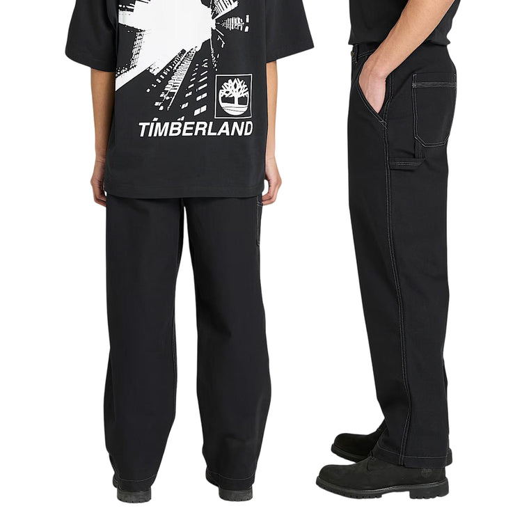 Pantaloni All Gender in cotone Olona Neri