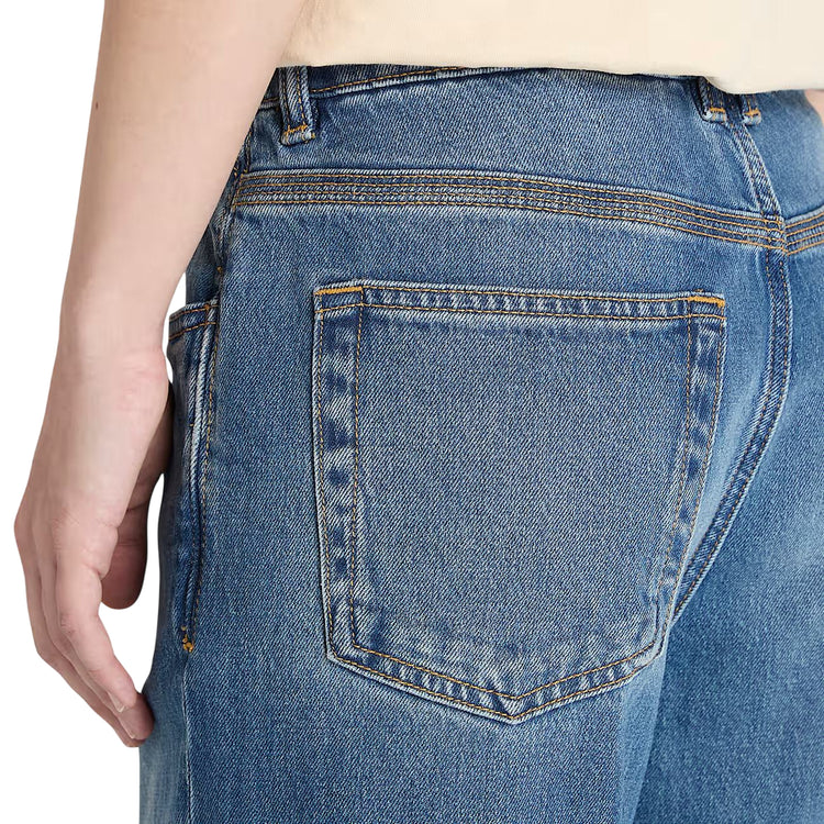Pantaloni Donna a gamba dritta in Denim dettaglio retro