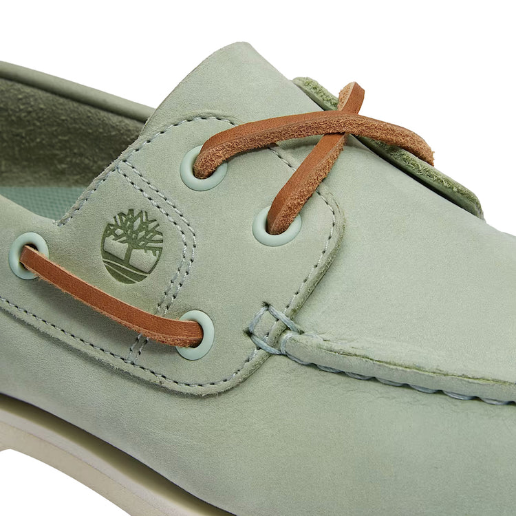 Scarpa da Barca Classic da Donna in Verde dettaglio