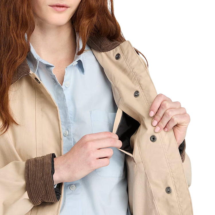 Cappotto Donna Barn Impermeabile Wenham Beige dettaglio interno