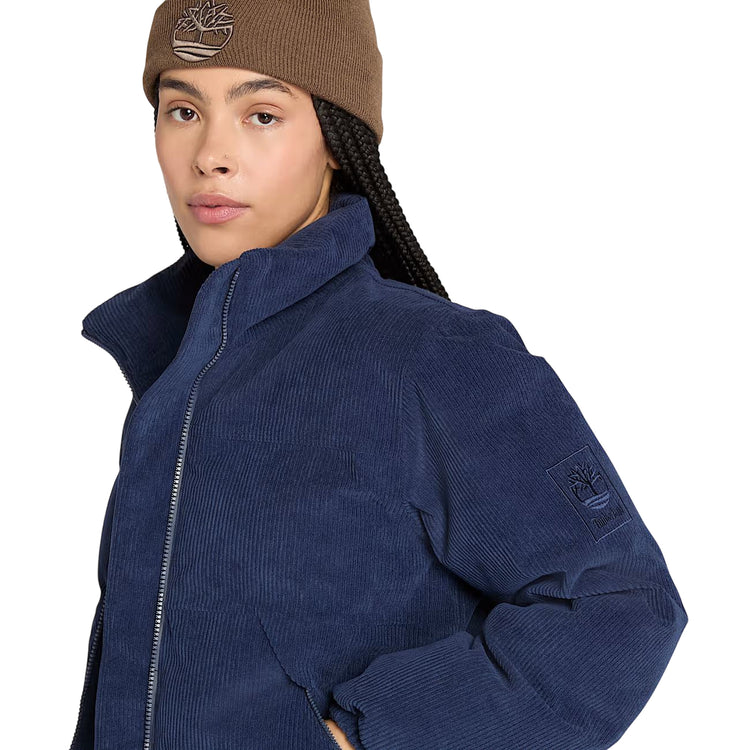 Piumino Donna in velluto a coste Welch Mountain Blu