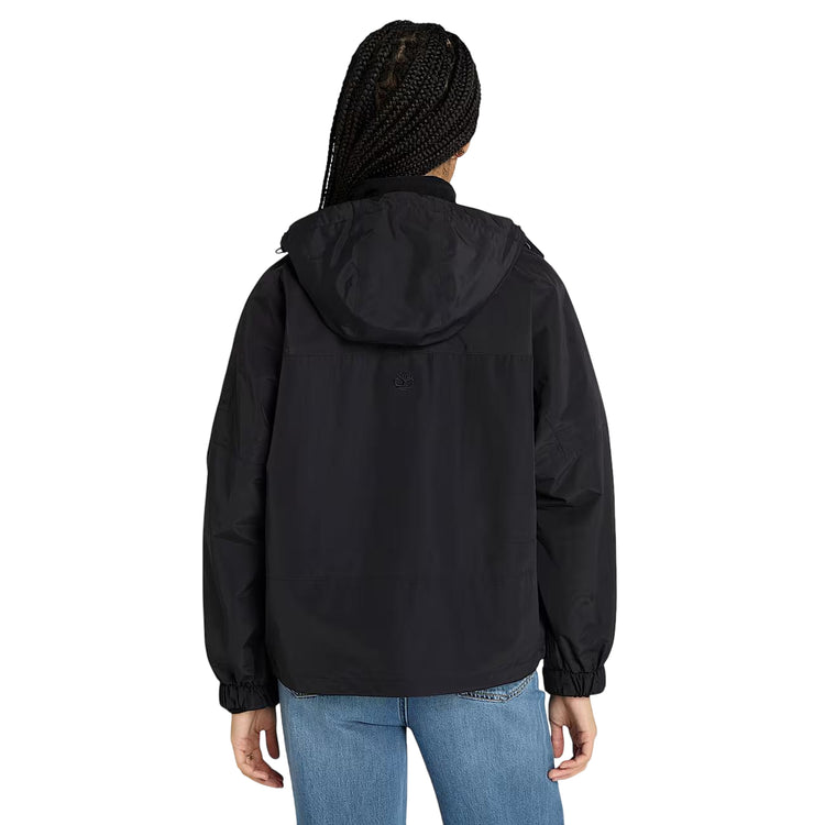 Giacca Donna 3 in 1 Impermeabile Winnick Nero modella retro