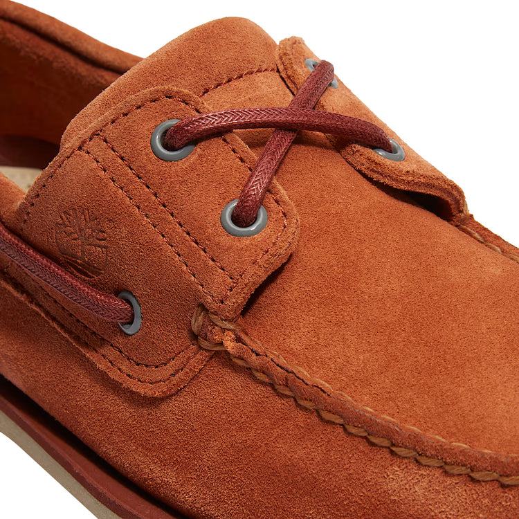 Scarpe da Barca Classic da Uomo in Arancione dettaglio