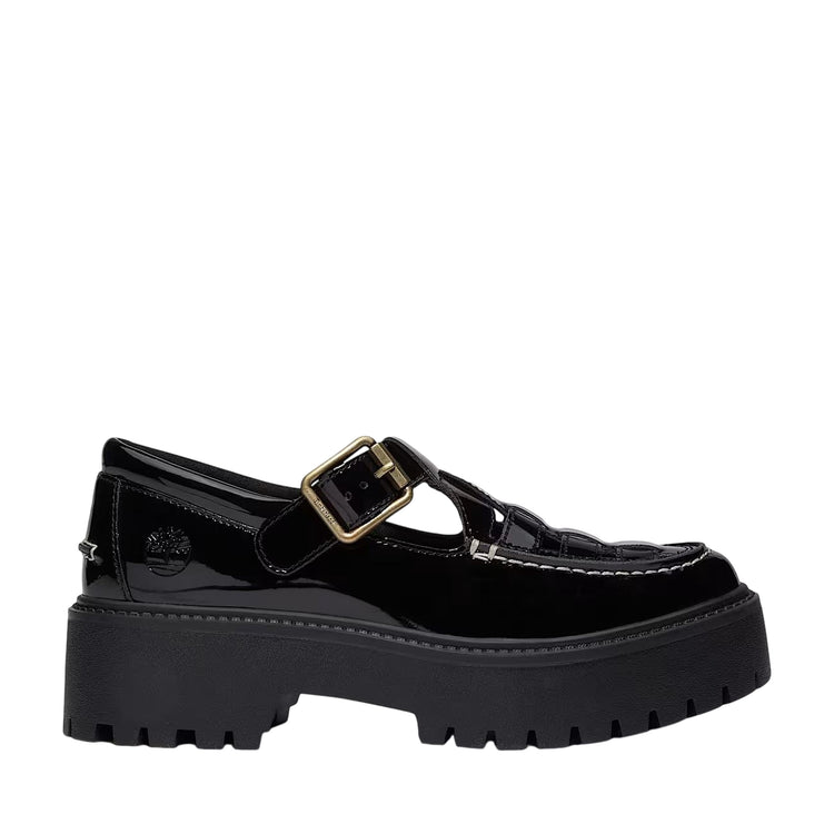 Scarpe Donna con Plateau e Fibbia Stone Street Nero