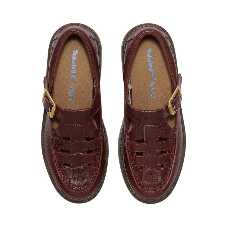 Scarpe Donna con Plateau e Fibbia Stone Street Bordeaux