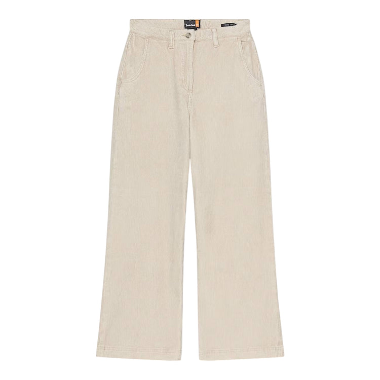 Pantaloni Donna in velluto a coste Délavé Beige