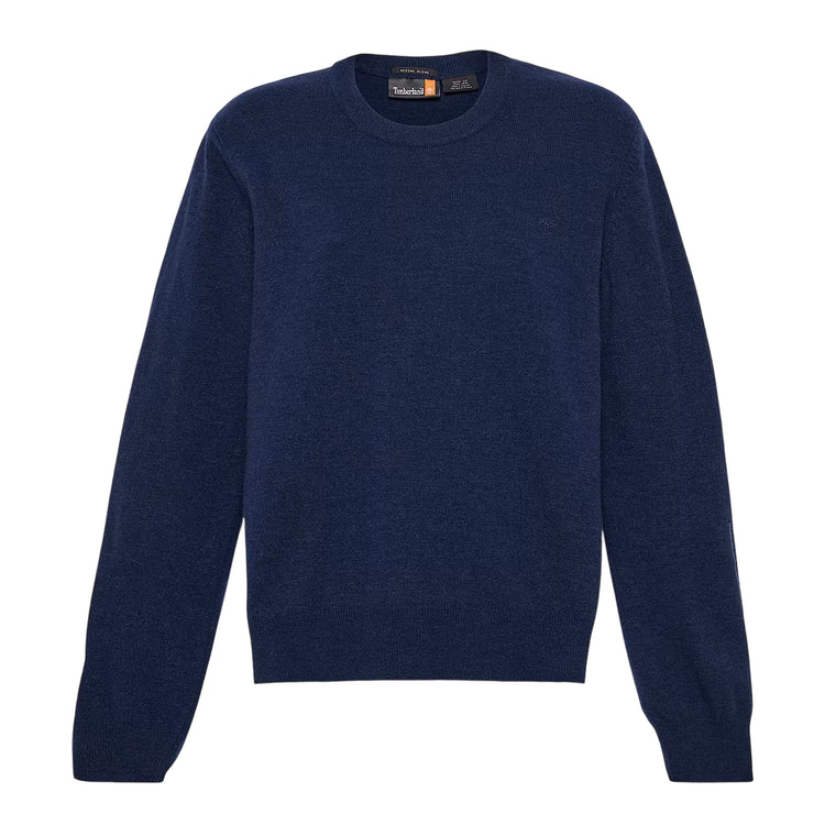 Maglione Donna Girocollo in lana merino Blu