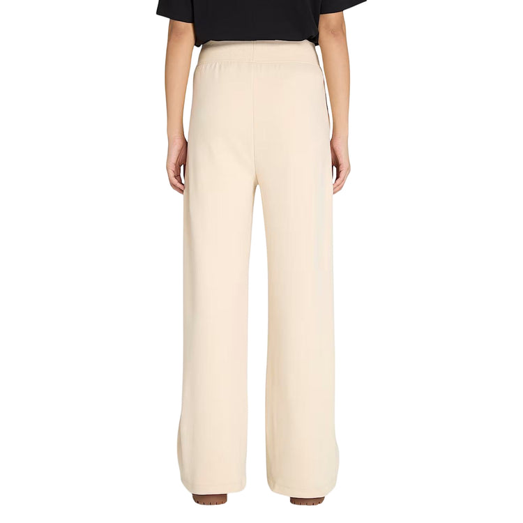 Pantaloni a palazzo Donna Lush Comfort Beige modella retro