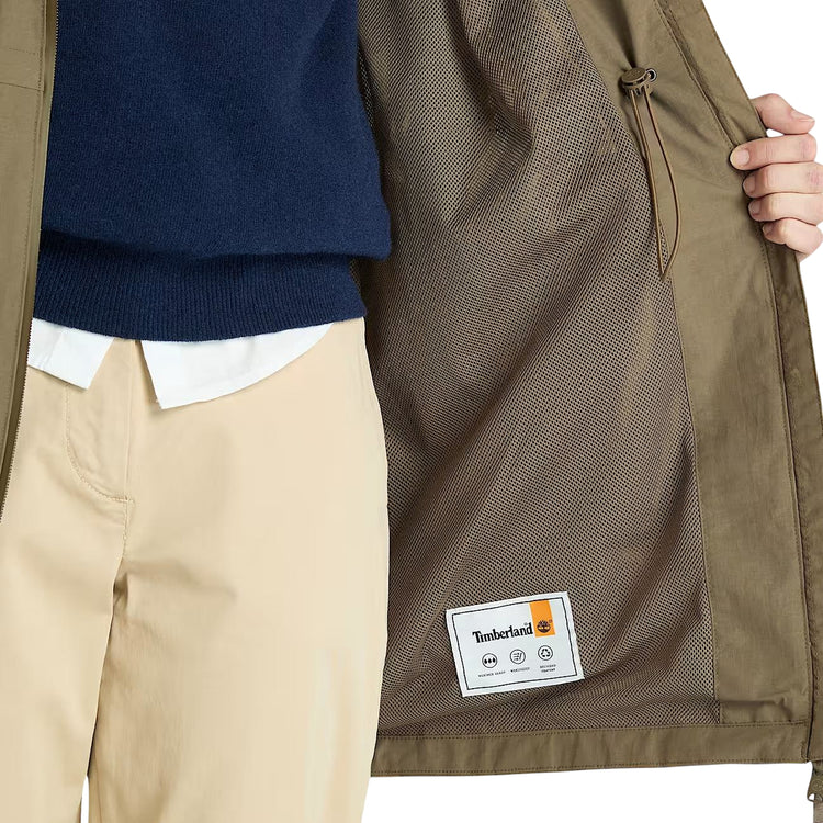 Parka Donna impermeabile Winnick Marrone dettaglio interno