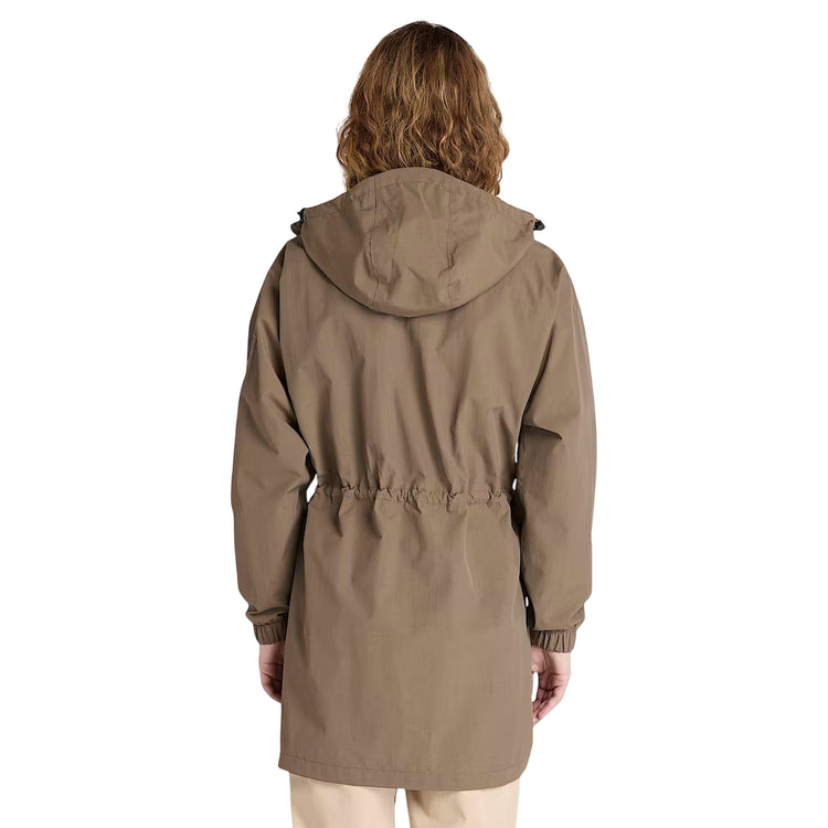 Parka Donna impermeabile Winnick Marrone modella retro