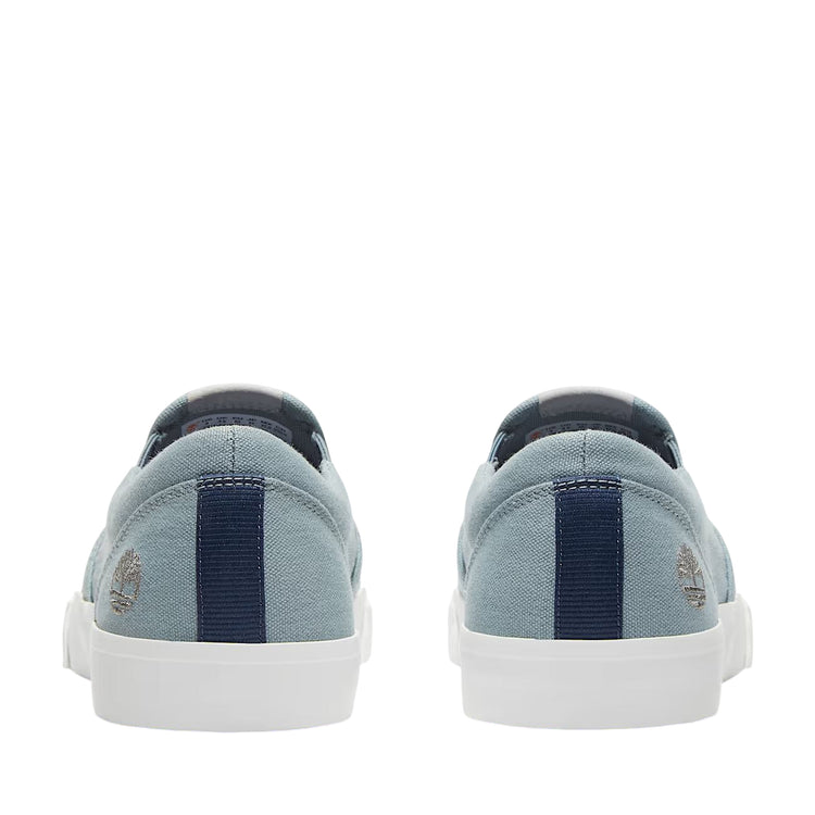Sneakers Basse Slip-on Uomo Mylo Bay Celeste retro