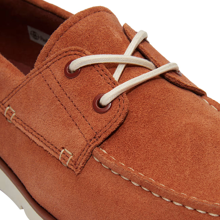 Scarpe Stringate Scamosciate Uomo Grafton Bay Marrone dettaglio ravvicinato